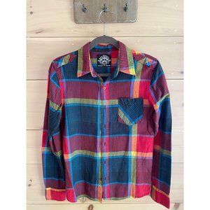 Divine Intervention Society Button Up Plaid Colors